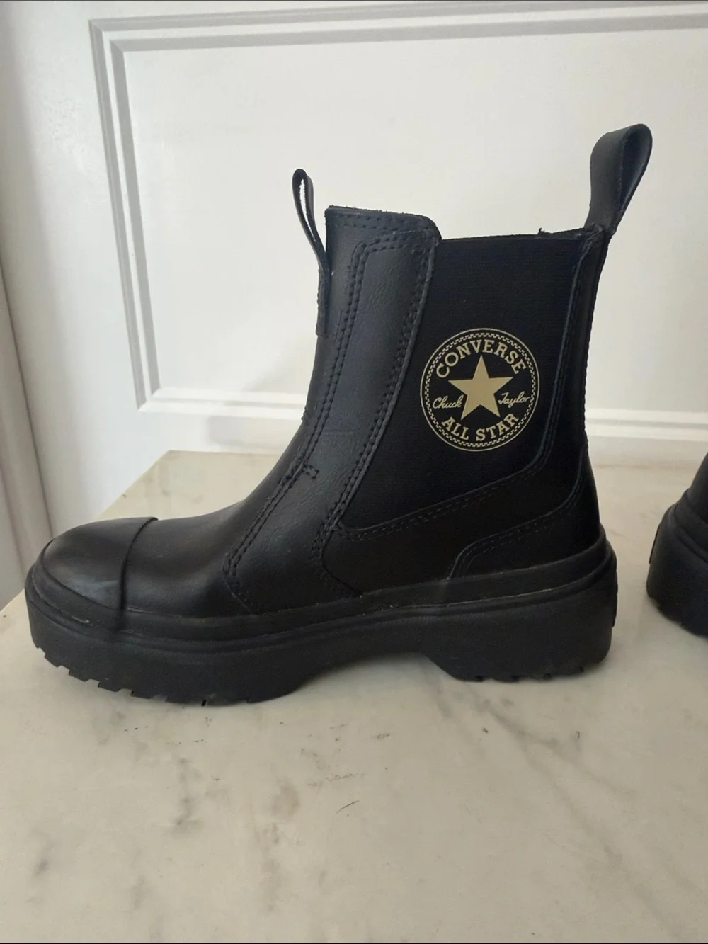 Converse Kids Black Chelsea Platform Boots